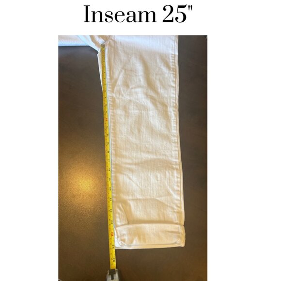 Gloria Vanderbilt Women’s White Boyfriend Jeans Size 8 Relaxed Fit Denim - Picture 4 of 8